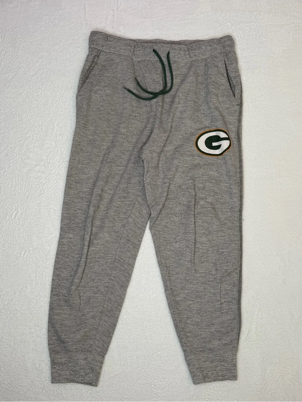 Green Bay Packers NFL Team Apparel Jogger Sweatpants Gray LG